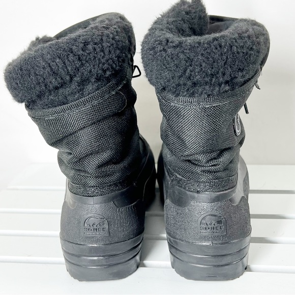 SOREL women’s SHIN ANKLE waterproof felt fleece lined winter duck boots SIZE 8 - Picture 3 of 12